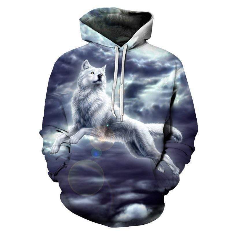 Wolf In The Clouds Hoodie - The Gear Stand