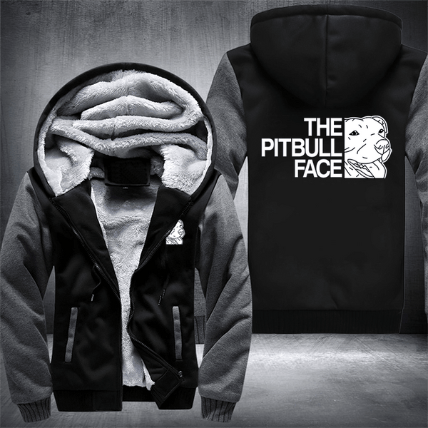 The Pit Bull Face Fleece Jacket The Gear Stand